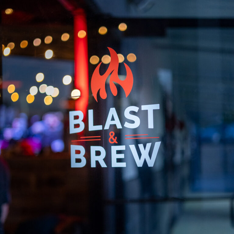 Blast and Brew Window.
